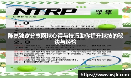 陈磊独家分享网球心得与技巧助你提升球技的秘诀与经验