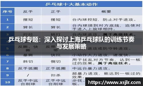 乒乓球专题：深入探讨上海乒乓球队的训练节奏与发展策略