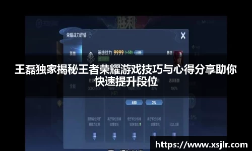 王磊独家揭秘王者荣耀游戏技巧与心得分享助你快速提升段位